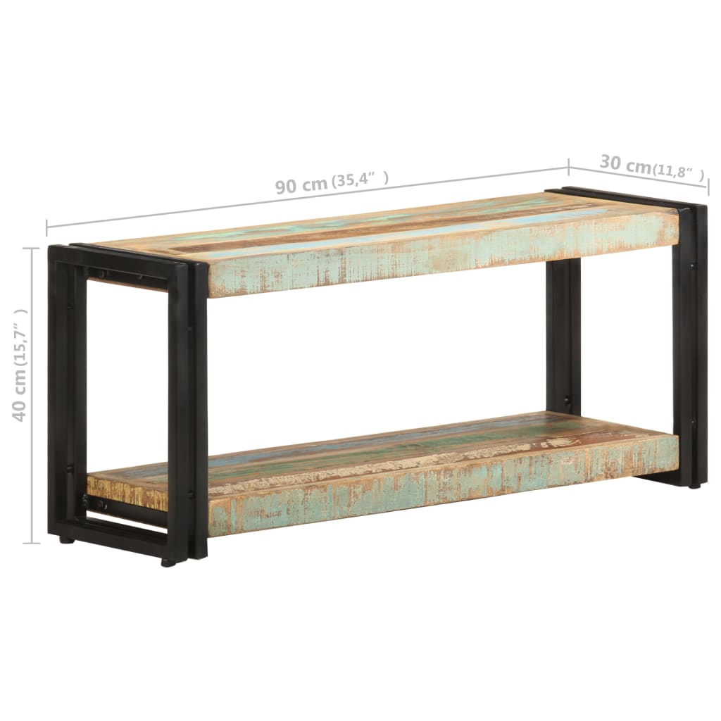 vidaXL TV Cabinet | Mixed Colour | Reclaimed Wood | Large | TV Cabinet