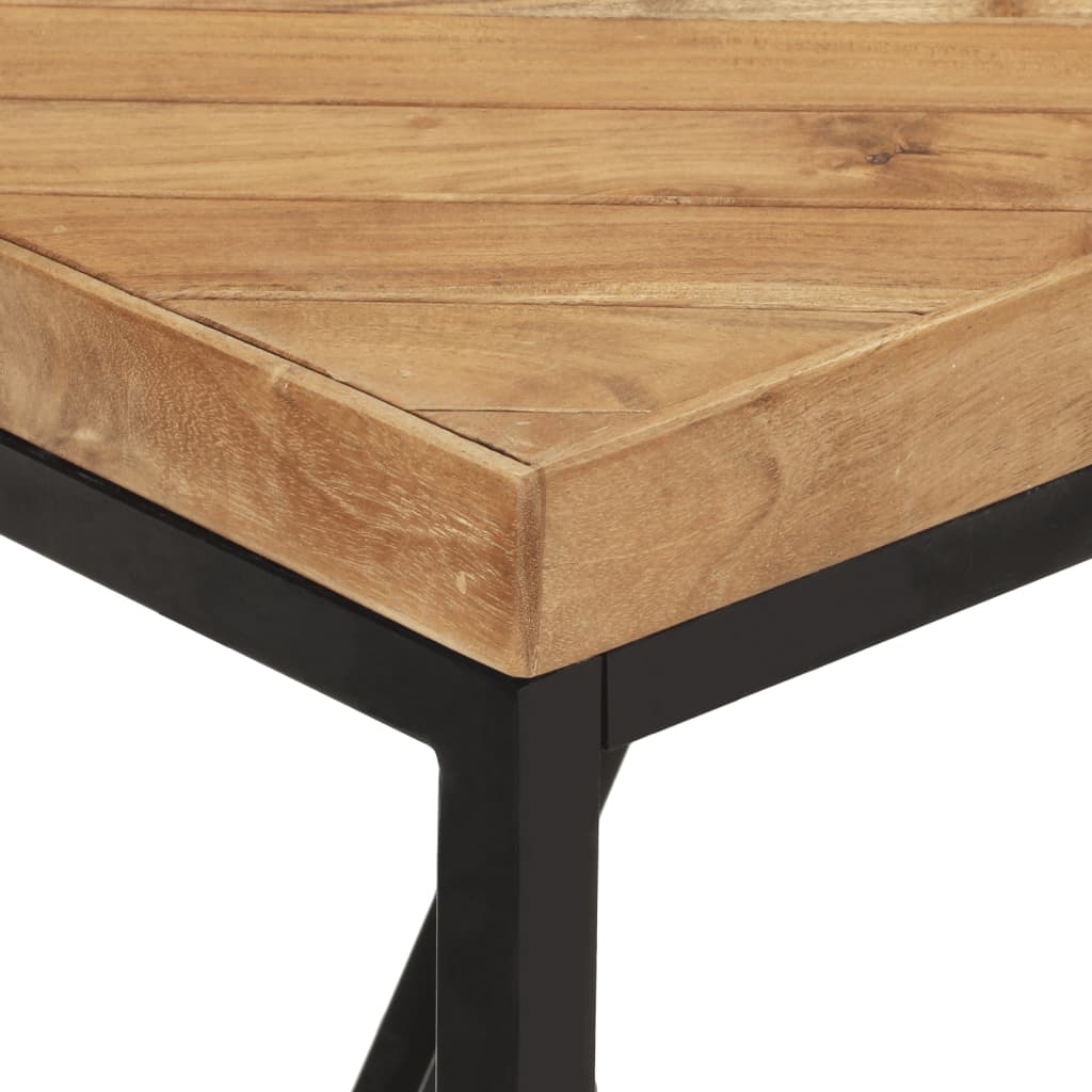 vidaXL Dining Table 120x60x76 cm Solid Acacia and Mango Wood