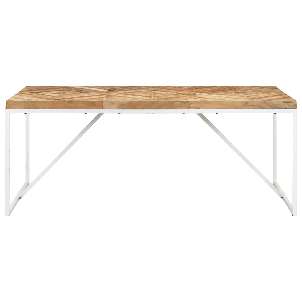 vidaXL Dining Table 180x90x76 cm Solid Acacia and Mango Wood