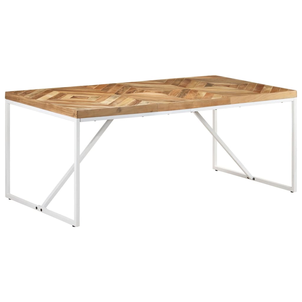 vidaXL Dining Table 180x90x76 cm Solid Acacia and Mango Wood
