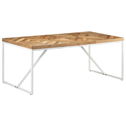 vidaXL Dining Table 180x90x76 cm Solid Acacia and Mango Wood