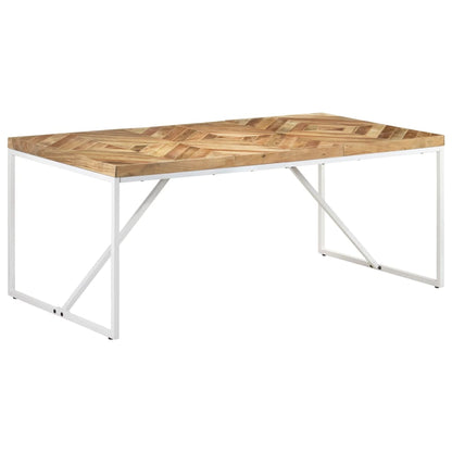 vidaXL Dining Table 180x90x76 cm Solid Acacia and Mango Wood