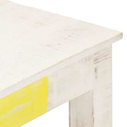 323555 vidaXL Coffee Table White 110x60x45 cm Solid Mango Wood