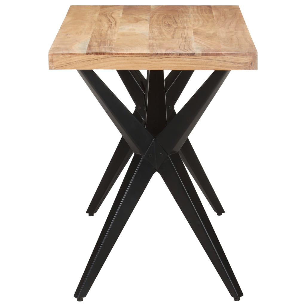 vidaXL Dining Table | Wooden Brown, Black