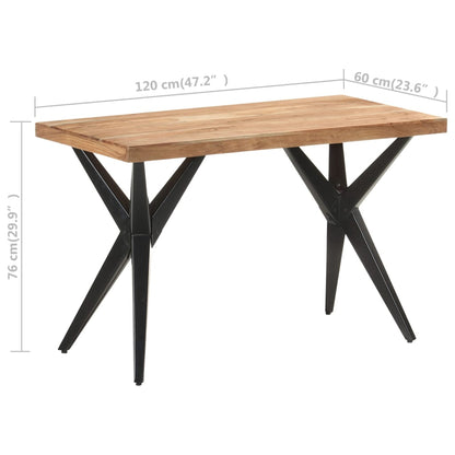 vidaXL Dining Table | Wooden Brown, Black