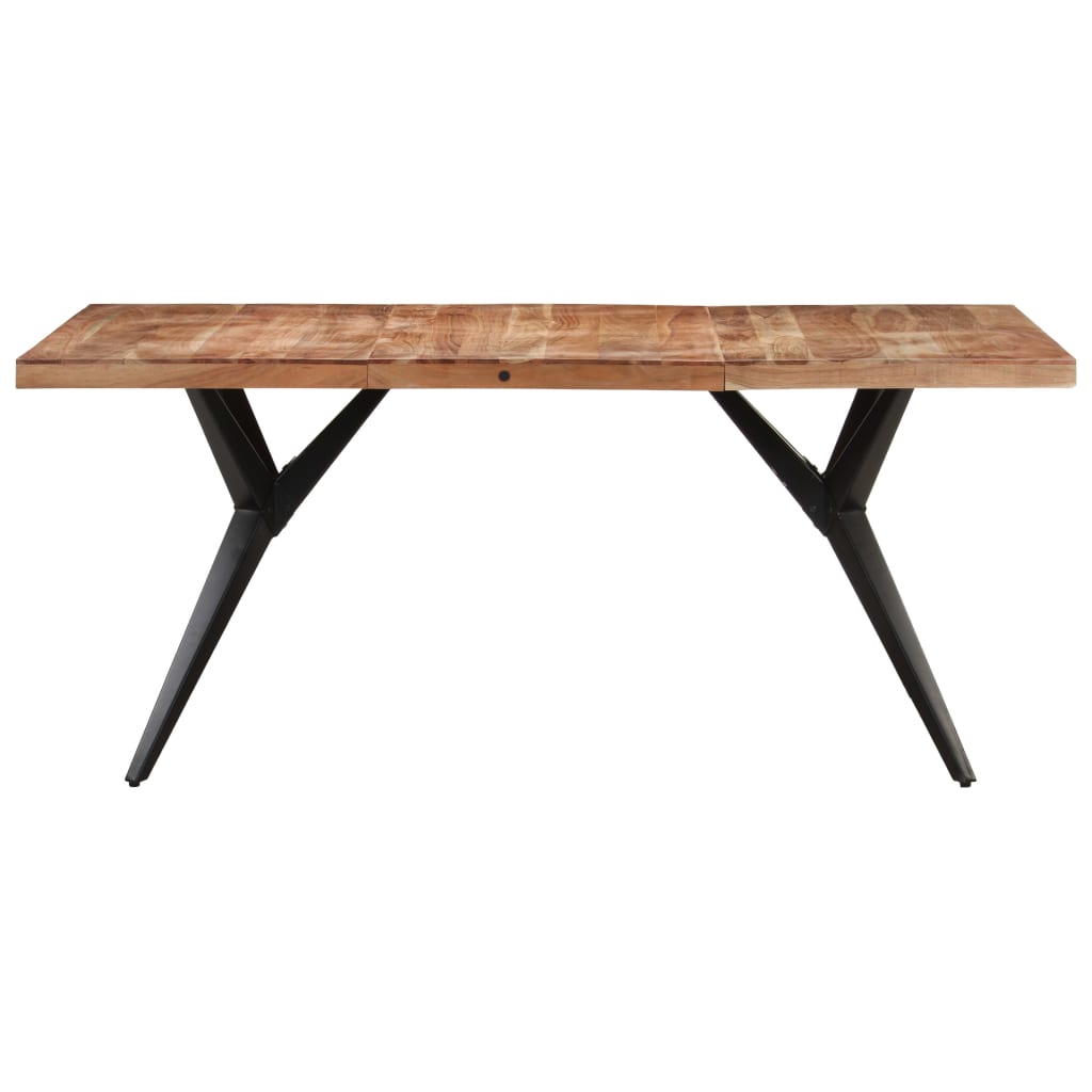 vidaXL Dining Table 160x80x76 cm Solid Acacia Wood