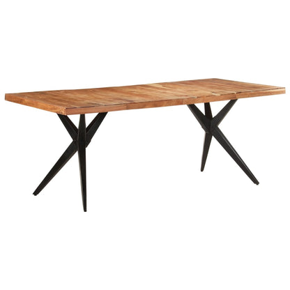 vidaXL Dining Table | Acacia Wood | Solid Acacia Wood | Large | Durable