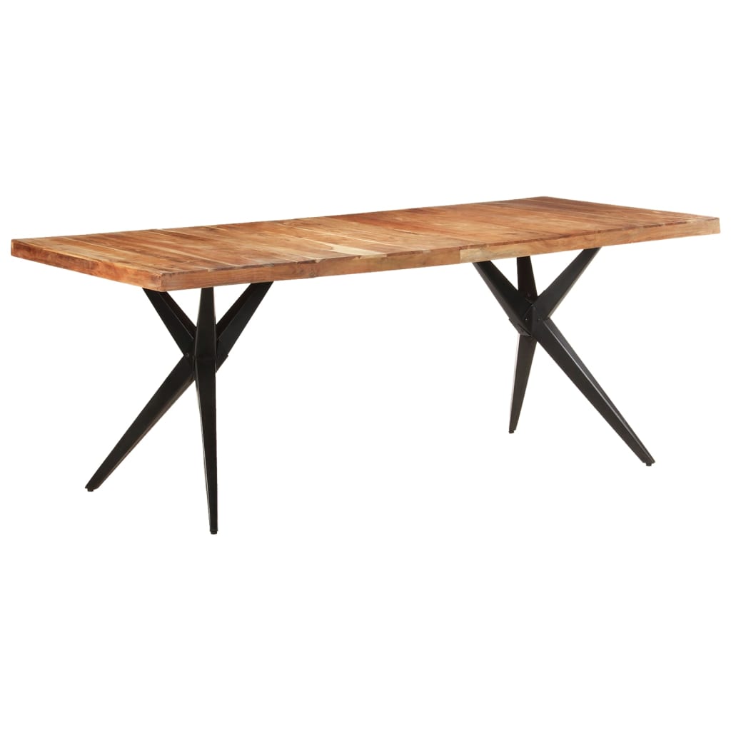 vidaXL Dining Table | Acacia Wood | Solid Acacia Wood | Large | Durable