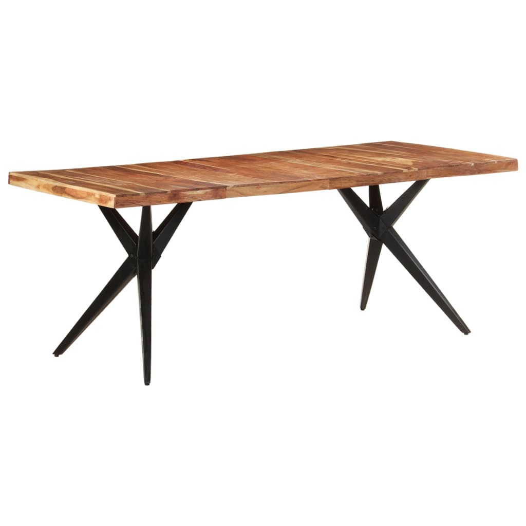 vidaXL Dining Table | Acacia Wood | Solid Acacia Wood | Large | Durable