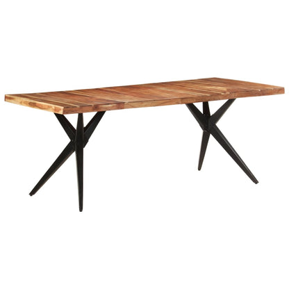 vidaXL Dining Table | Acacia Wood | Solid Acacia Wood | Large | Durable