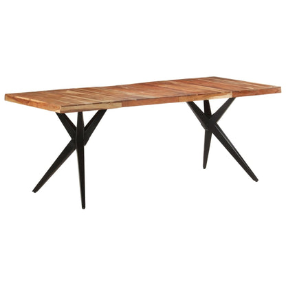vidaXL Dining Table | Acacia Wood | Solid Acacia Wood | Large | Durable
