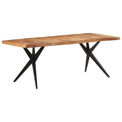vidaXL Dining Table | Acacia Wood | Solid Acacia Wood | Large | Durable