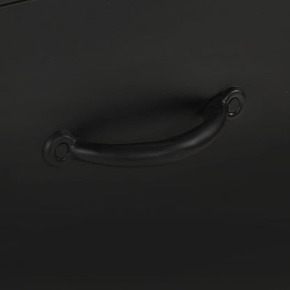 vidaXL Sideboard | Rough mango wood with a natural finish and black iron