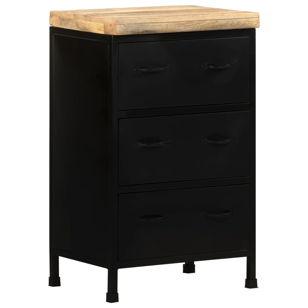 vidaXL Sideboard 47x35x76 cm Rough Mango Wood