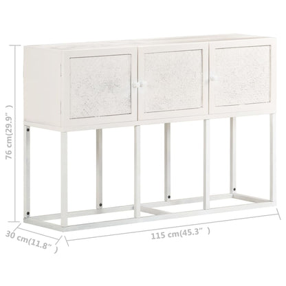 vidaXL Sideboard 115x30x76 cm Solid Mango Wood