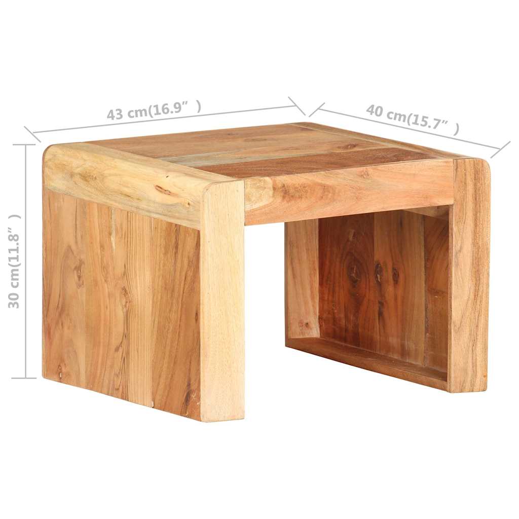 323588 vidaXL Side Table 43x40x30 cm Solid Acacia Wood