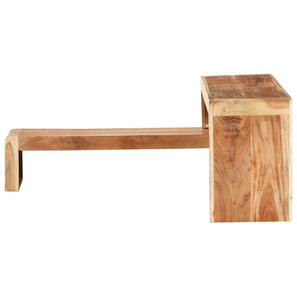 vidaXL 2 Piece TV Cabinet Solid Acacia Wood