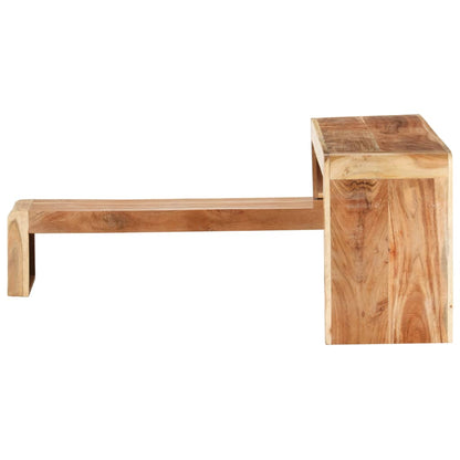 vidaXL 2 Piece TV Cabinet Solid Acacia Wood