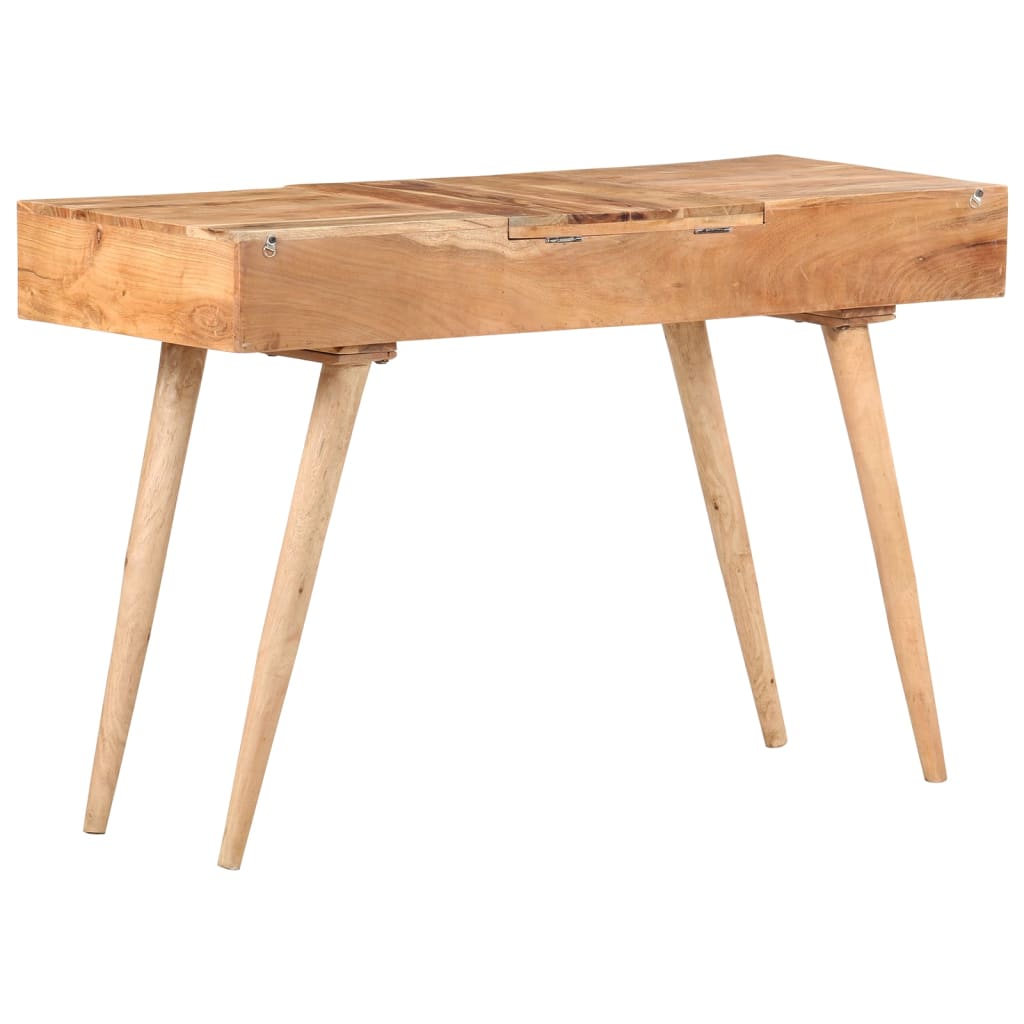vidaXL Dressing Table with Mirror 112x45x76 cm Solid Acacia Wood