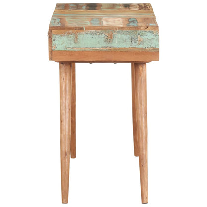 323591 vidaXL Dressing Table with Mirror 112x45x76 cm Solid Reclaimed Wood