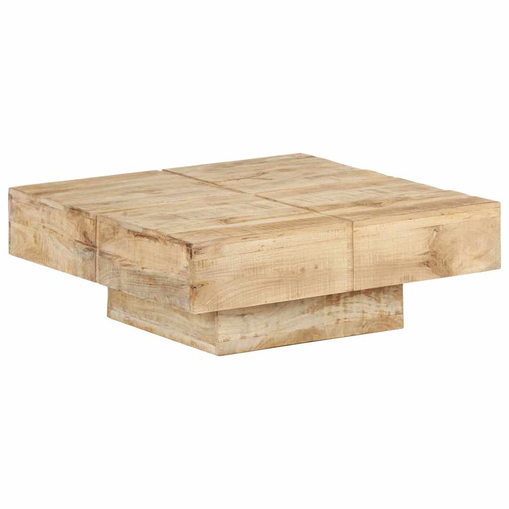 vidaXL Coffee Table 80x80x28 cm Solid Mango Wood