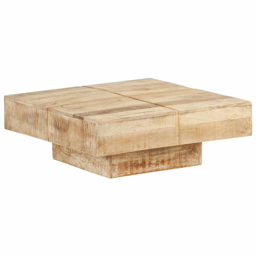 vidaXL Coffee Table 80x80x28 cm Solid Mango Wood