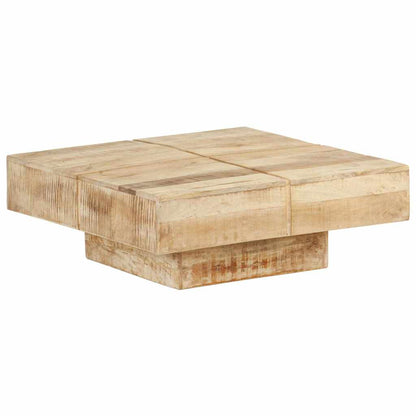 vidaXL Coffee Table 80x80x28 cm Solid Mango Wood