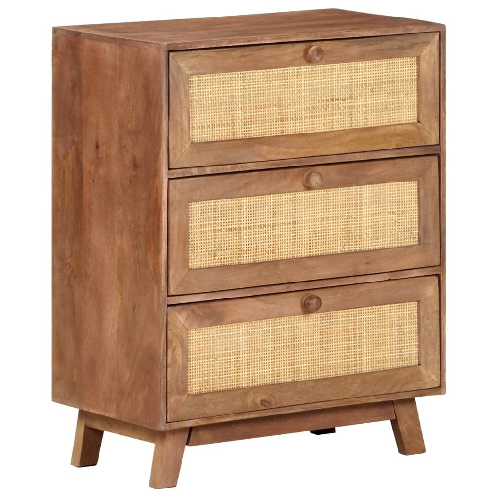 vidaXL Sideboard 61x35x76 cm Solid Mango Wood