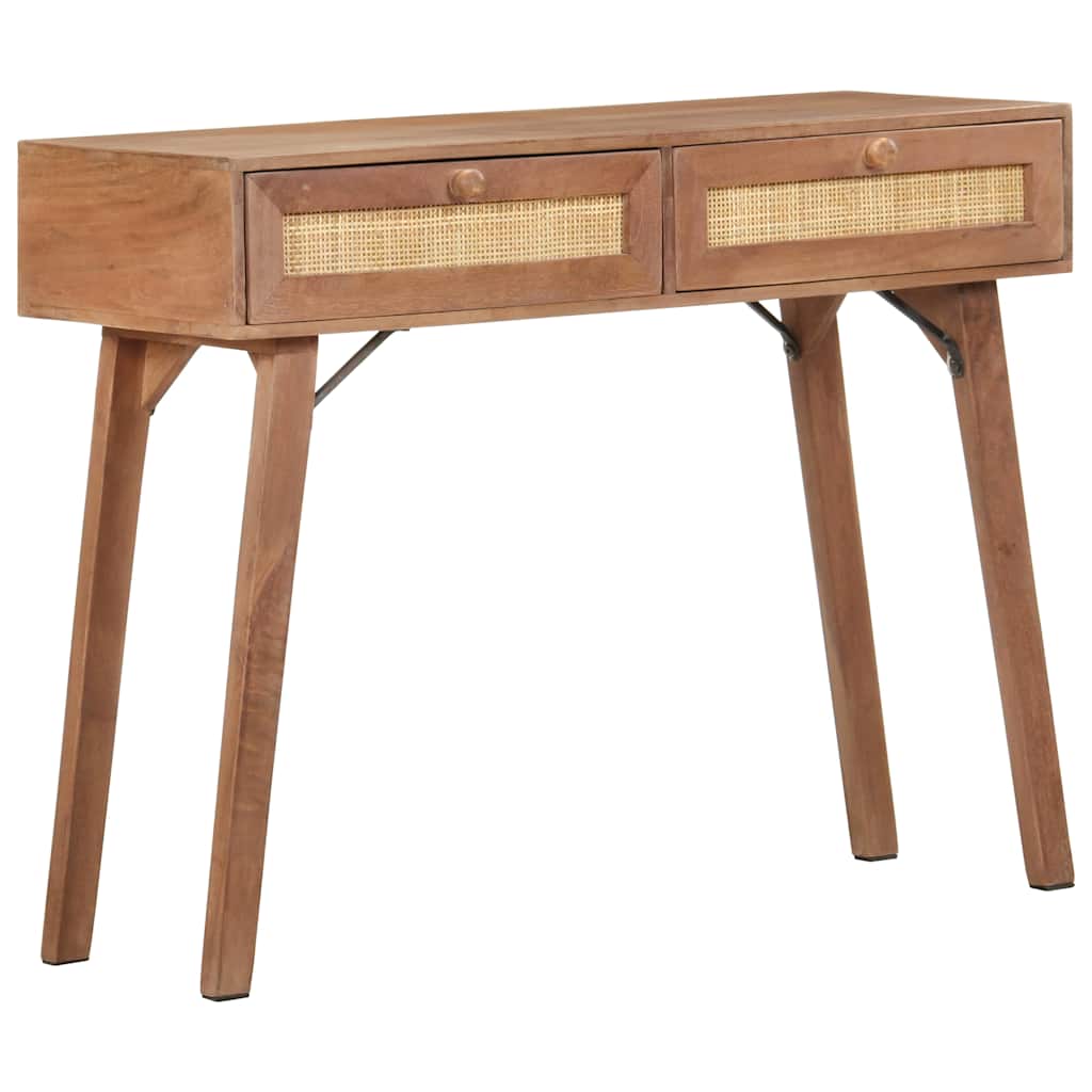 323598 vidaXL Console Table 100x35x76 cm Solid Mango Wood