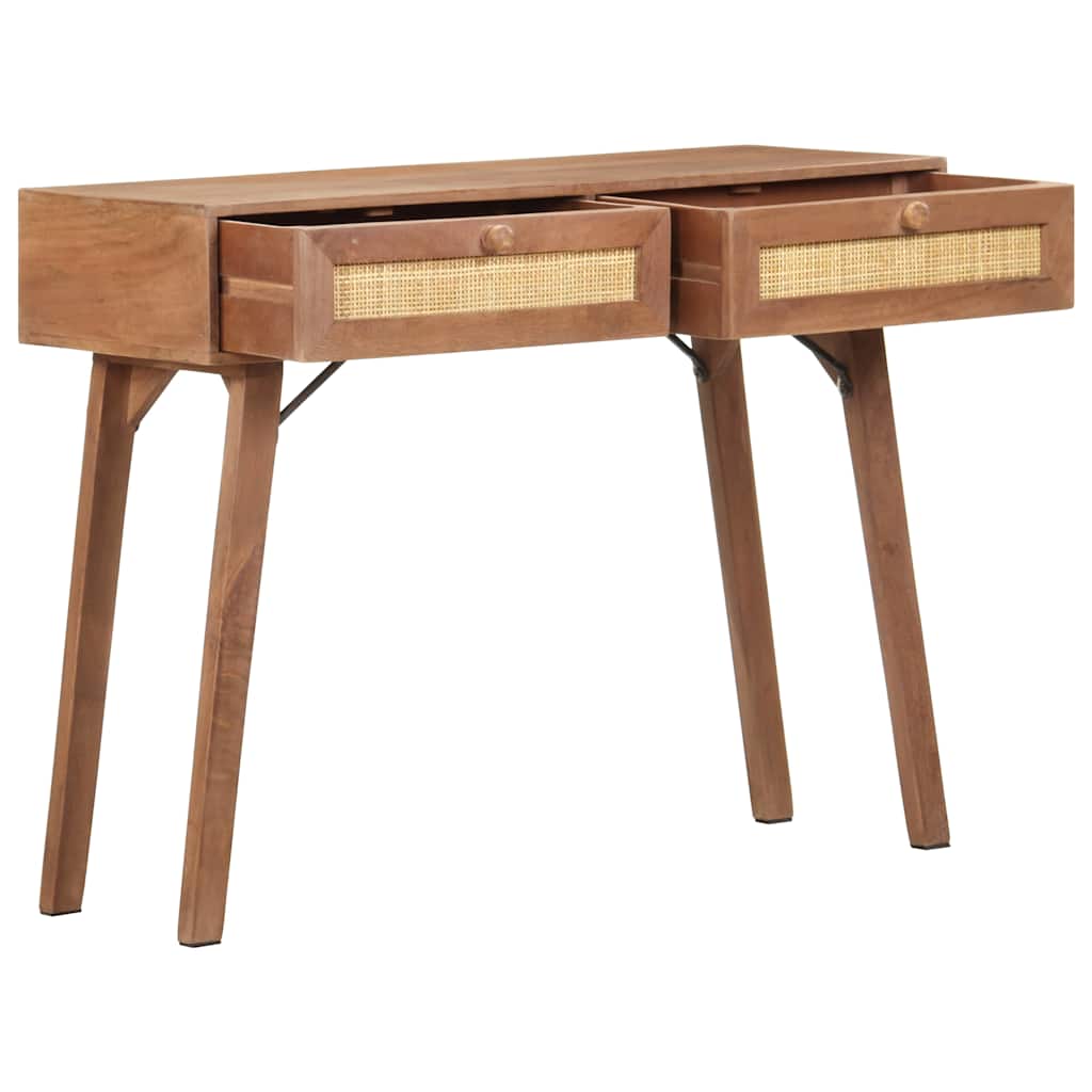 323598 vidaXL Console Table 100x35x76 cm Solid Mango Wood
