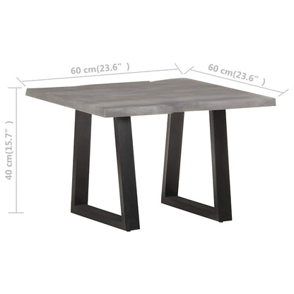 321045 vidaXL Coffee Table with Live Edges 60x60x40 cm Solid Acacia Wood