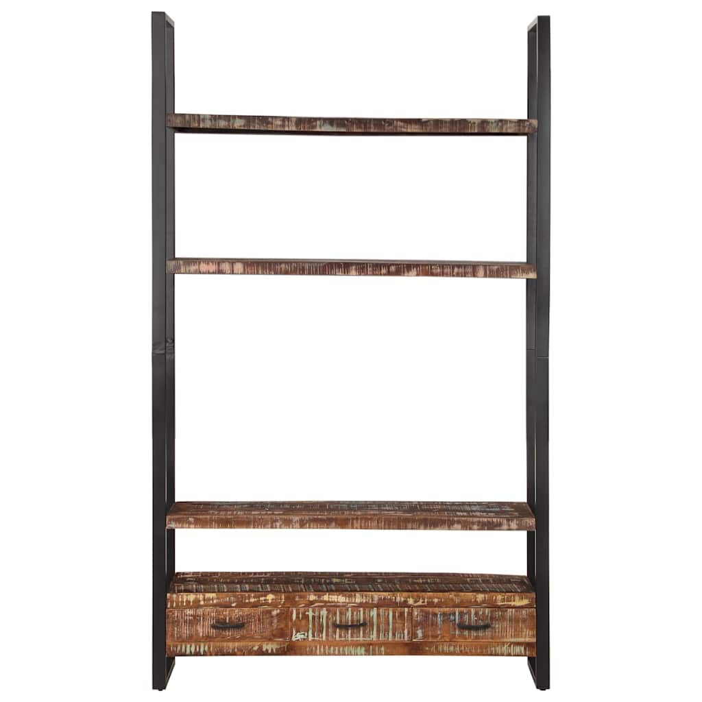 vidaXL Bookshelf 118x30x200 cm Solid Reclaimed Wood