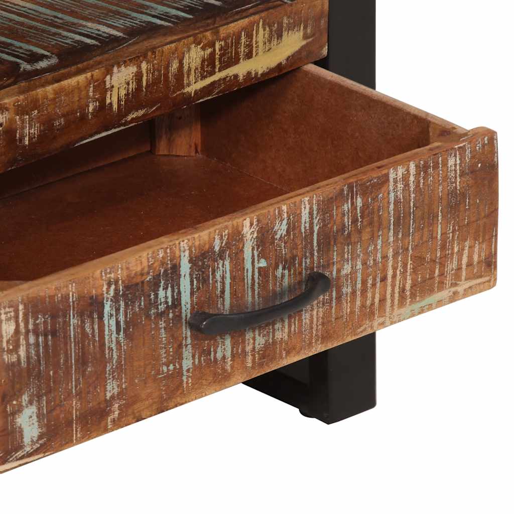 vidaXL Bookshelf 118x30x200 cm Solid Reclaimed Wood