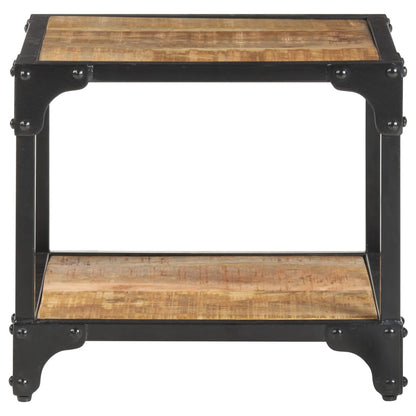 vidaXL Coffee Table 40x40x36 cm Solid Rough Mango Wood