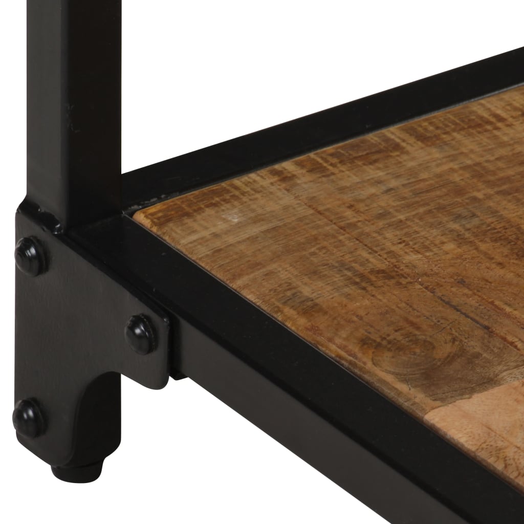 vidaXL Coffee Table 40x40x36 cm Solid Rough Mango Wood