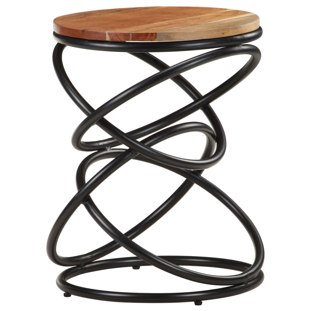 vidaXL End Table 40x40x52 cm Solid Acacia Wood