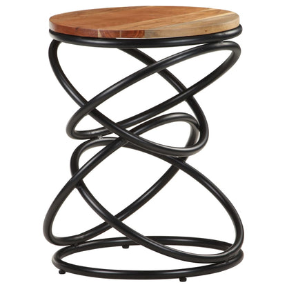 vidaXL End Table 40x40x52 cm Solid Acacia Wood