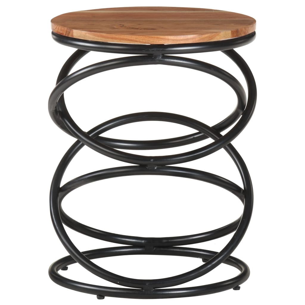 vidaXL End Table 40x40x52 cm Solid Acacia Wood