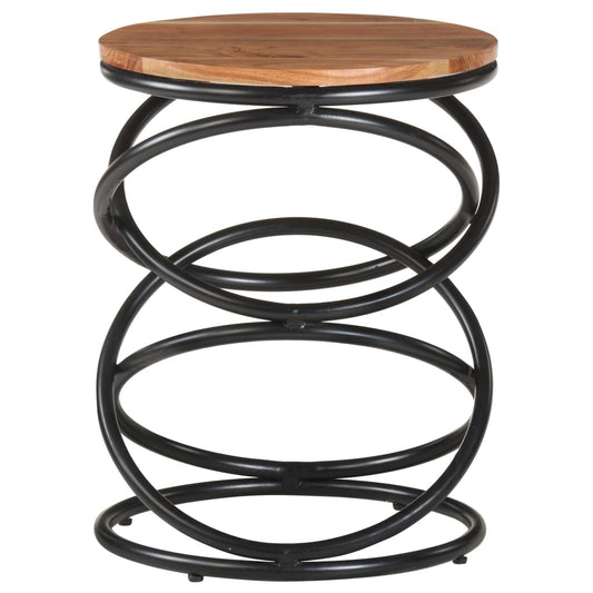 vidaXL End Table 40x40x52 cm Solid Acacia Wood