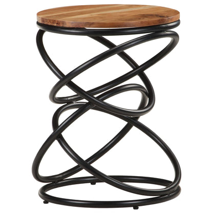 vidaXL End Table 40x40x52 cm Solid Acacia Wood