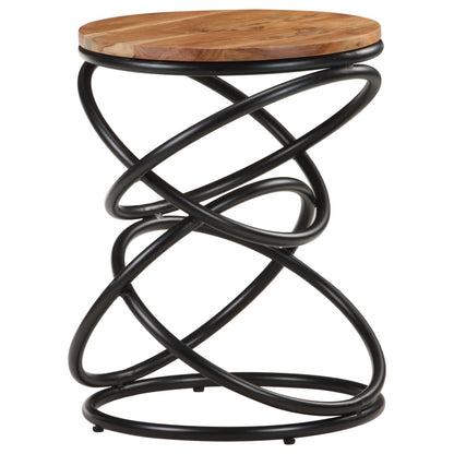 vidaXL End Table 40x40x52 cm Solid Acacia Wood
