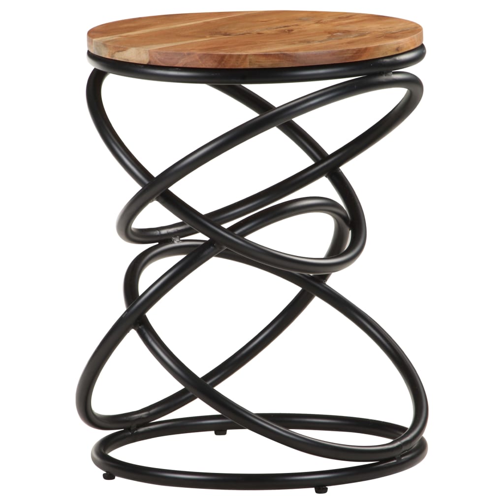 vidaXL End Table 40x40x52 cm Solid Acacia Wood