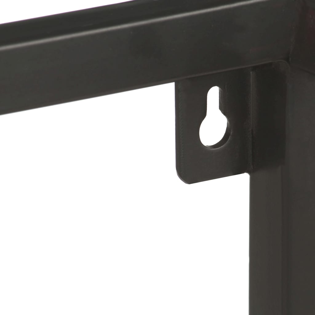 vidaXL Wall Shelf 60x20x85 cm Rough Mango Wood