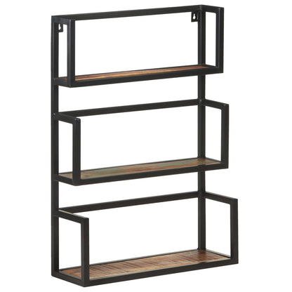 vidaXL Wall Shelf 60x20x85 cm Solid Reclaimed Wood