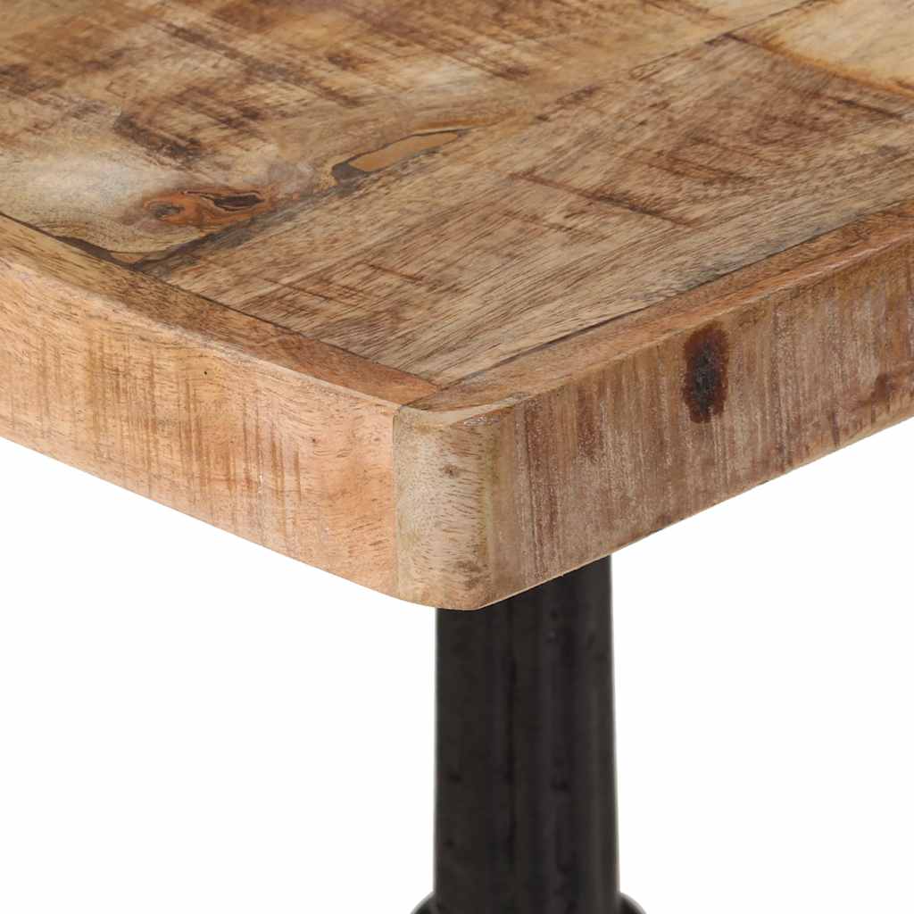 vidaXL Bistro Table 60x60x77 cm Rough Mango Wood