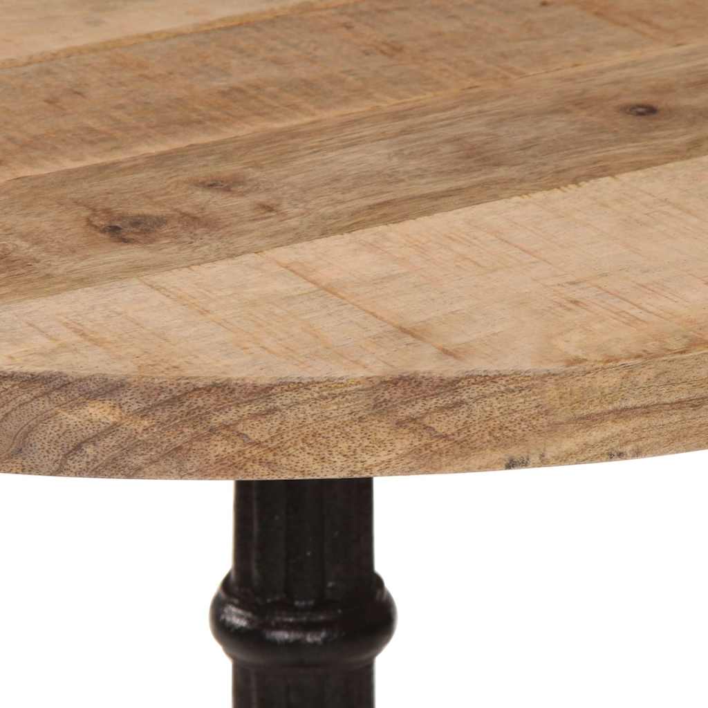 vidaXL Bistro Table Ø60x76 cm Rough Mango Wood