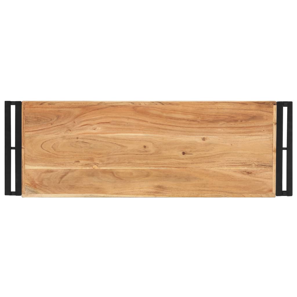 vidaXL Console Table 90x30x75 cm Solid Acacia Wood