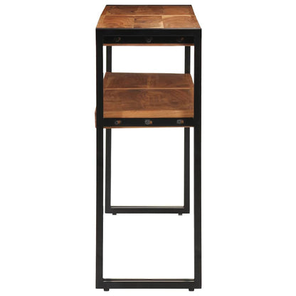 vidaXL Console Table 150x30x75 cm Solid Acacia Wood