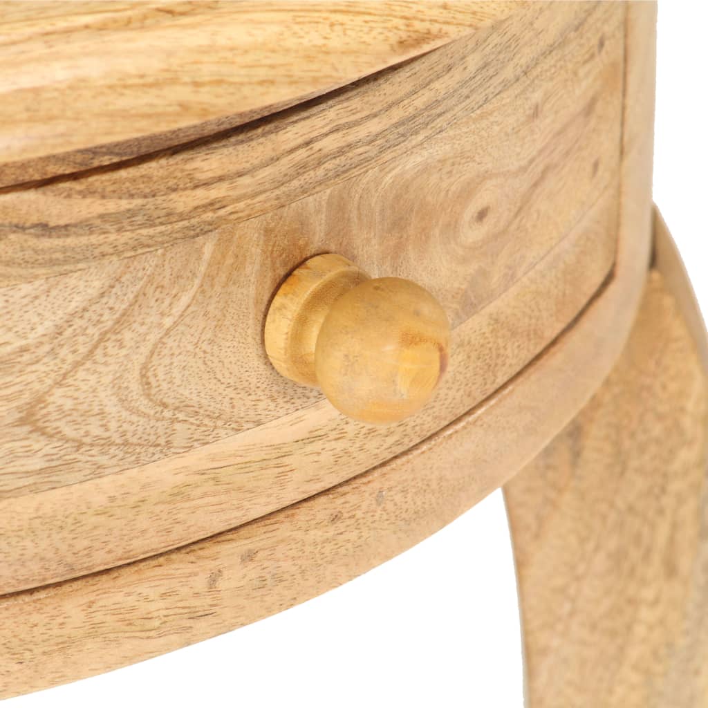 vidaXL Side Table 37x37x61 cm Solid Mango Wood