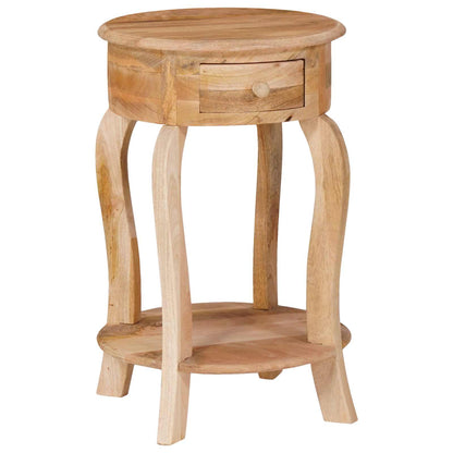 321789 vidaXL Side Table 37x37x61 cm Solid Mango Wood